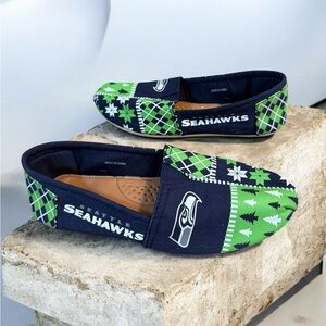 NFL Seattle Seahawks Forever Collectibles Women’s Slip On Flats Shoes S 5/6